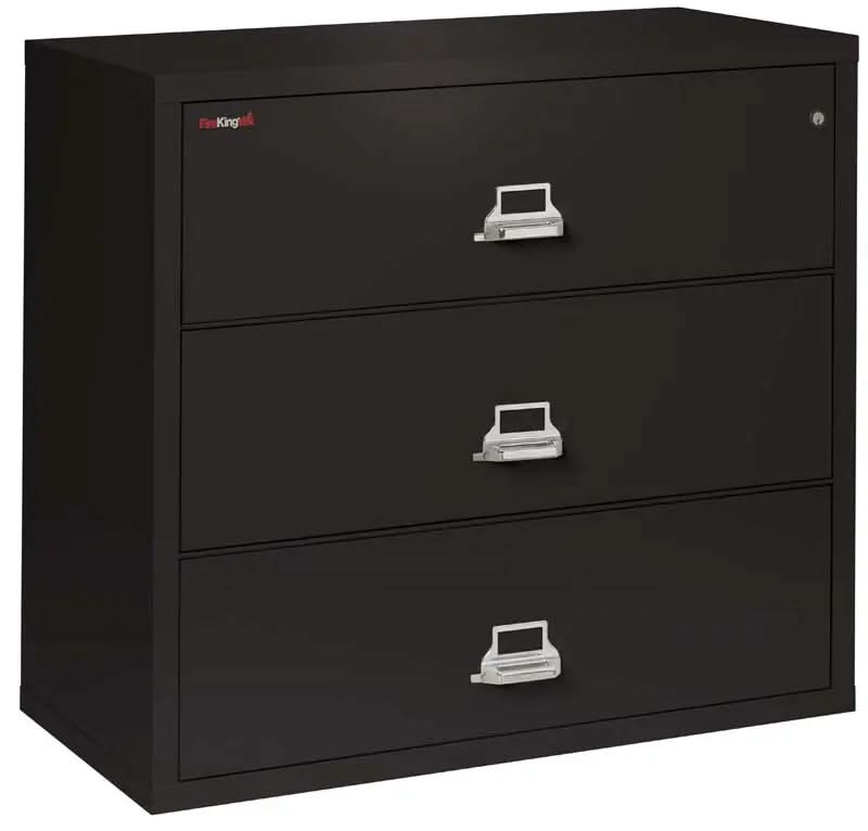 FireKing 3-Drawer Fire and Water Resistant Lateral File 44-Inch 3-4422-C