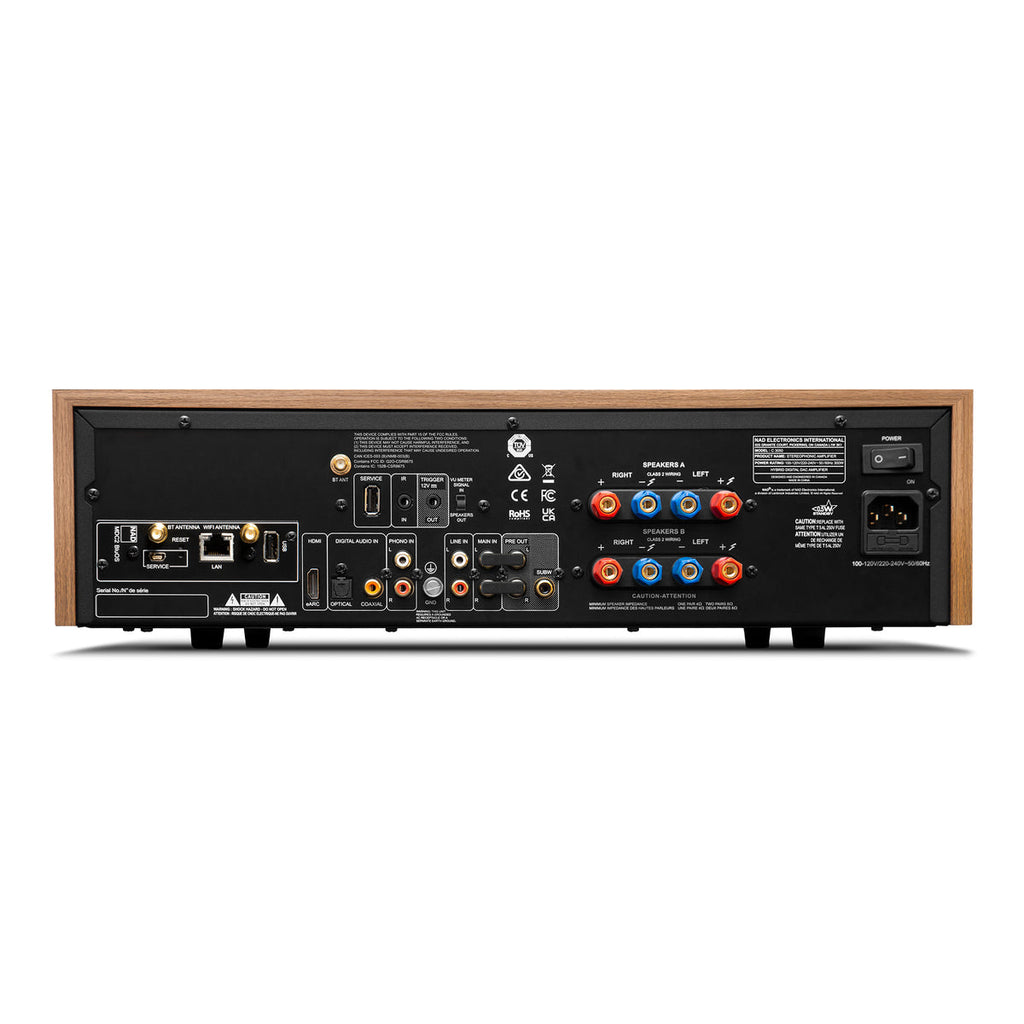 NAD C 3050 rear with MDC2 slot