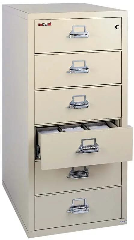 FireKing 6-Drawer Card and Check File Fire and Water Resistant 6-2552-C