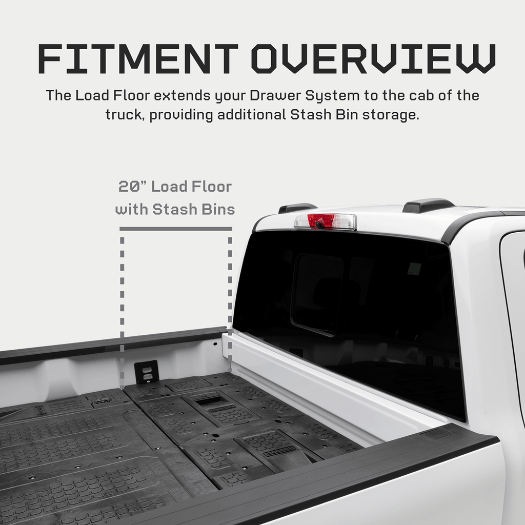 DECKED Drawer System + Premium Accessory Pack 8' Bed with Load Floor Ford F150 (2015-Current) XF7LF
