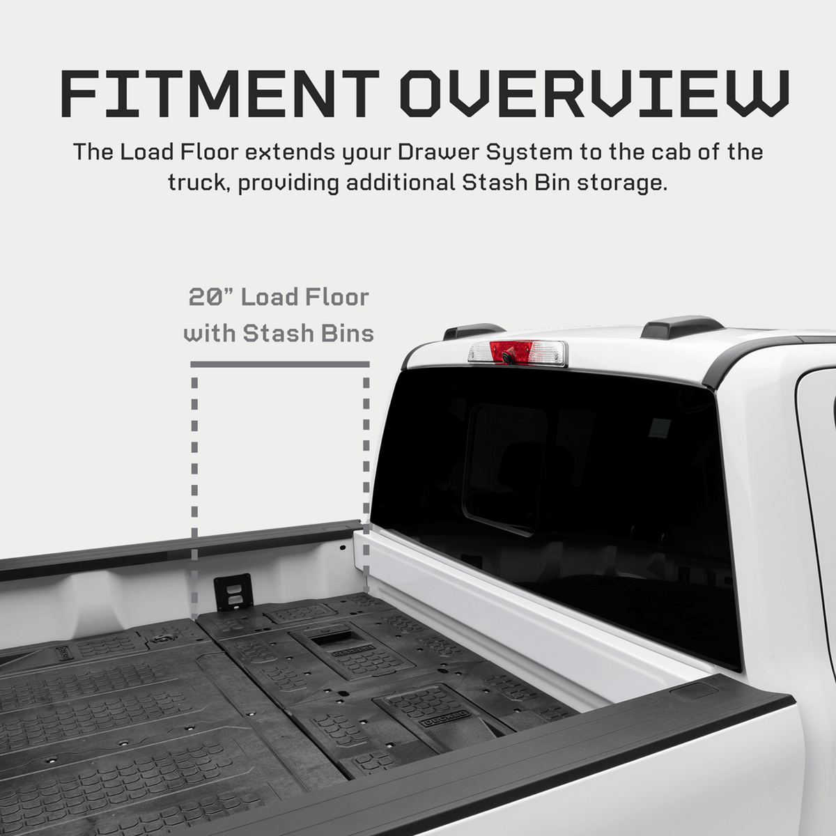 DECKED Drawer System + Premium Accessory Pack 8' Bed with Load Floor Ford F150 (2015-Current) XF7LF