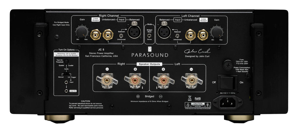 Parasound Halo JC5 rear