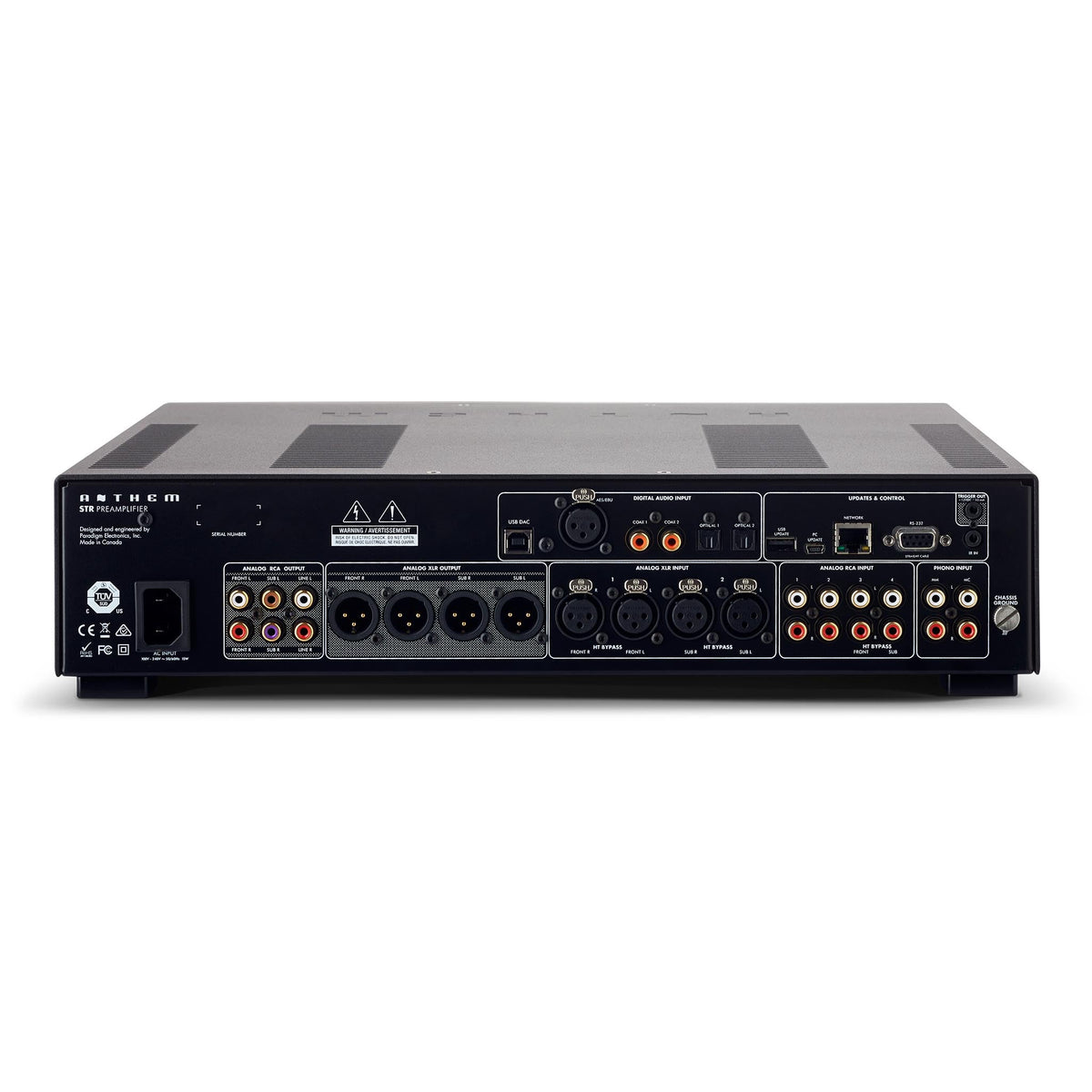 Anthem STR Preamplifier rear